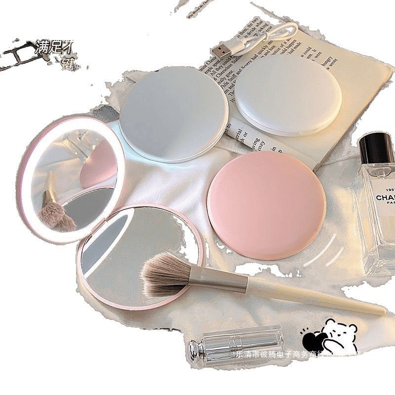 LED Pocket Mirror – Rechargeable with three Led colours