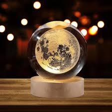 3D Crystal Ball Lamp - LED Night Light for Home & Gift