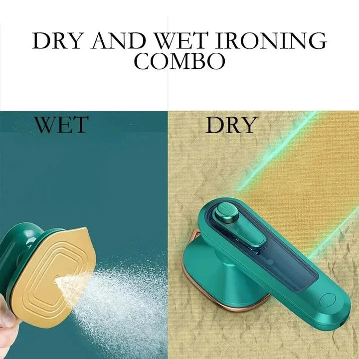 Micro Steam Iron – Portable Dual Mode Dry & Wet Ironing | Fast Heating Mini Iron for Travel & Home